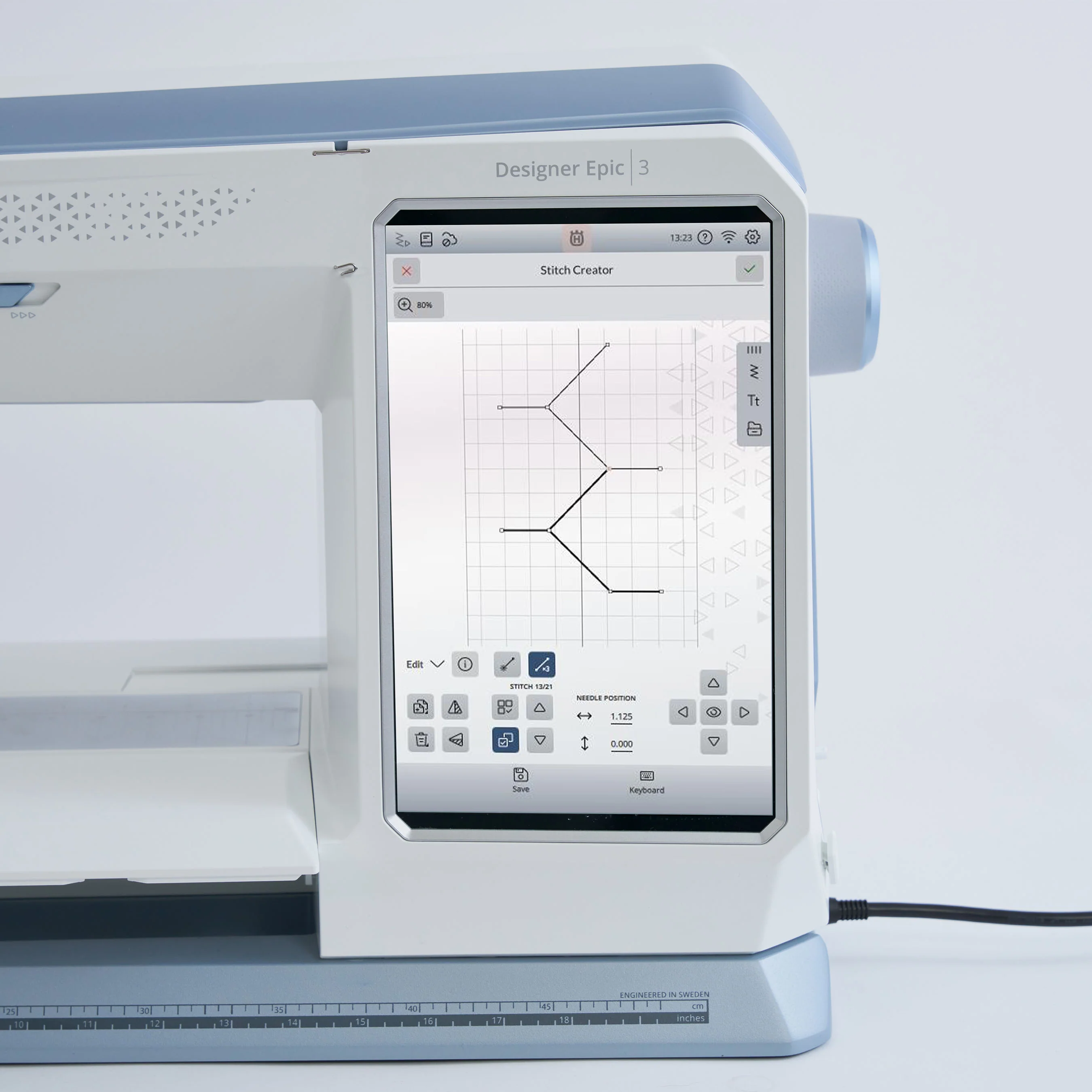 HUSQVARNA® VIKING® DESIGNER EPIC™ 3 Sewing & Embroidery Machine Nordic Frost - Image 4