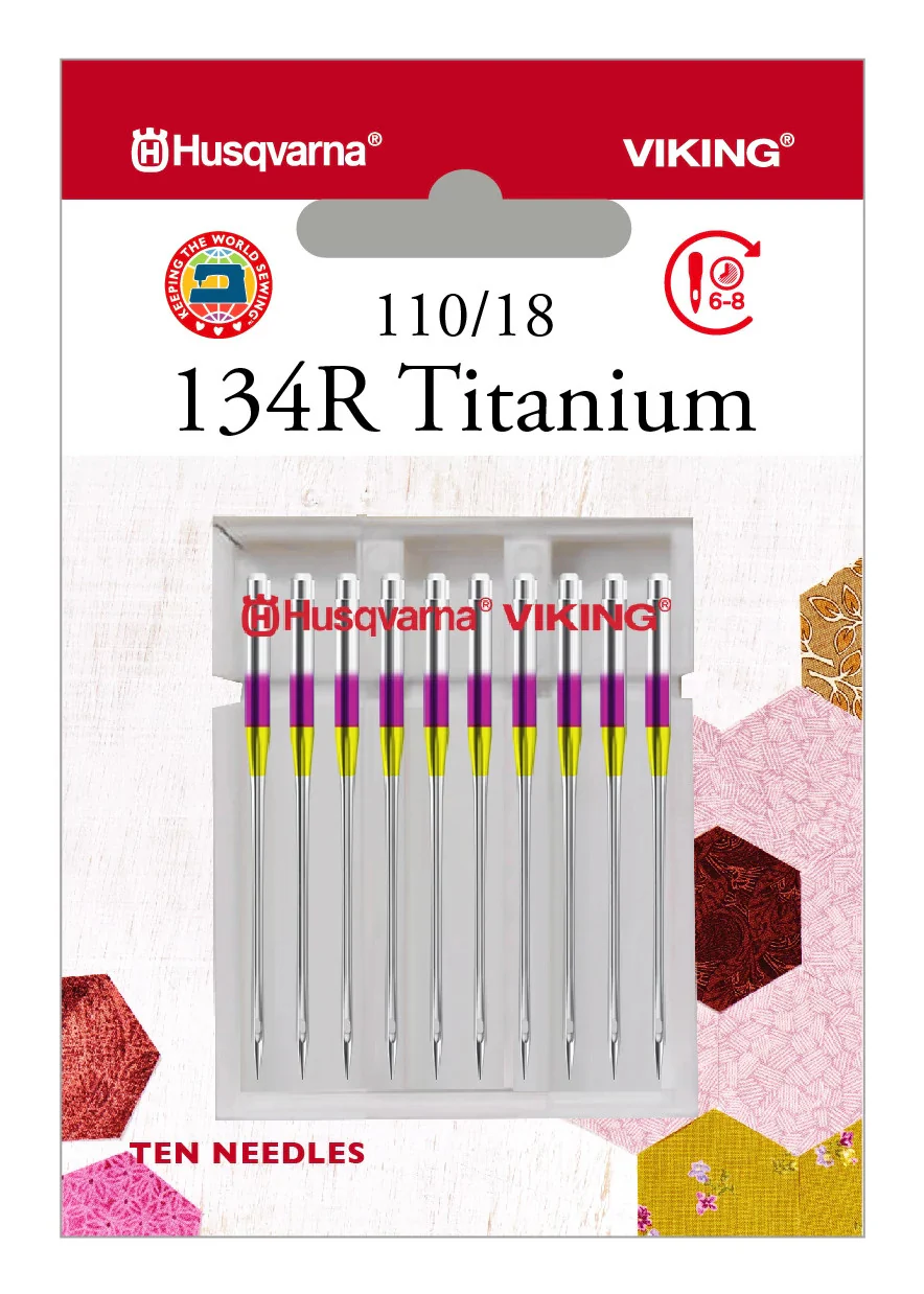 HUSQVARNA® VIKING® 134R Titanium Needles Size 110/18 10-Pack