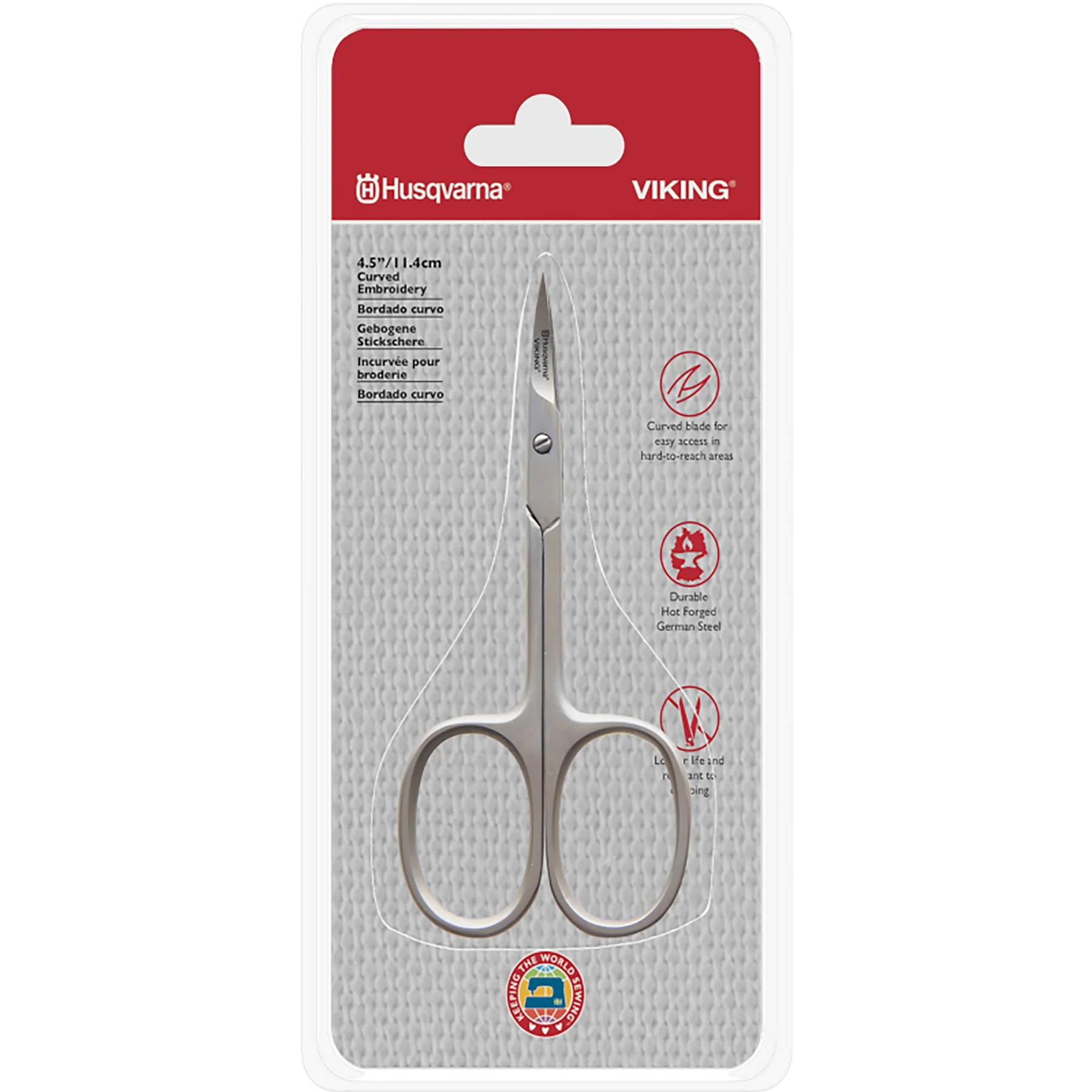 HUSQVARNA® VIKING® 8.9cm Curved Embroidery Scissor - Image 3
