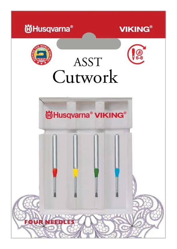 HUSQVARNA® VIKING® Cutwork Needles Assorted 4-Pack
