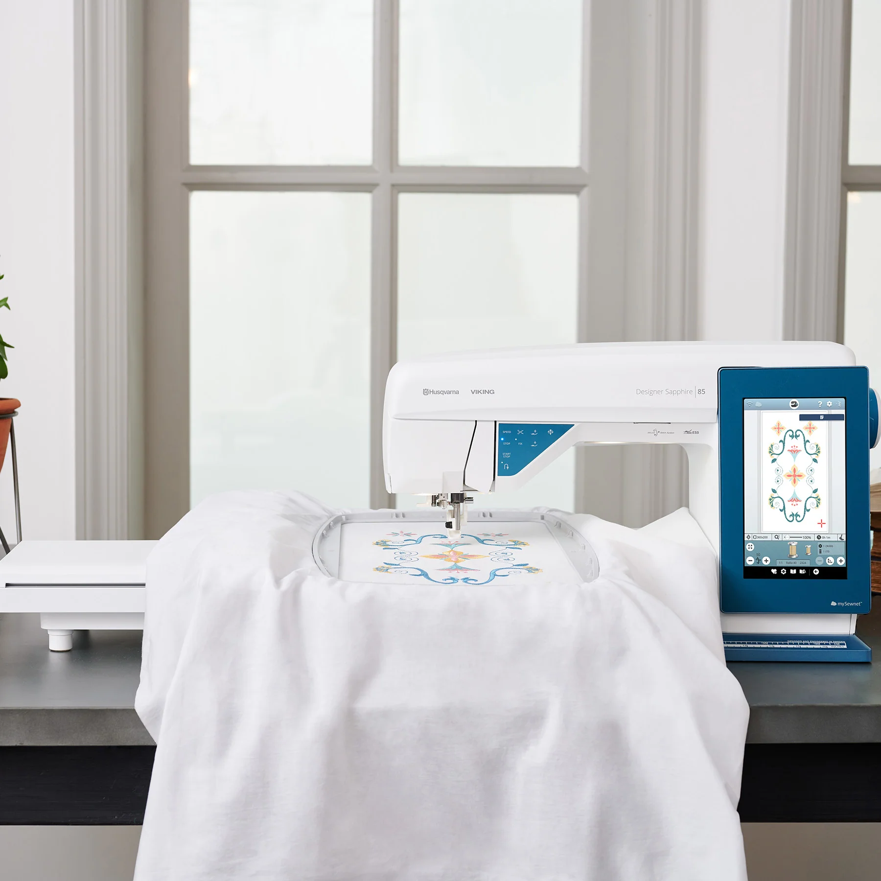 HUSQVARNA® VIKING® DESIGNER SAPPHIRE™ 85 Sewing and Embroidery Machine - Image 3