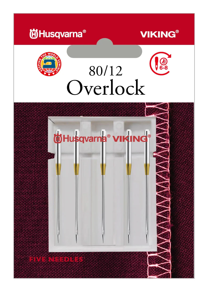 HUSQVARNA® VIKING® Overlock Needles Size 80/12 5-Pack