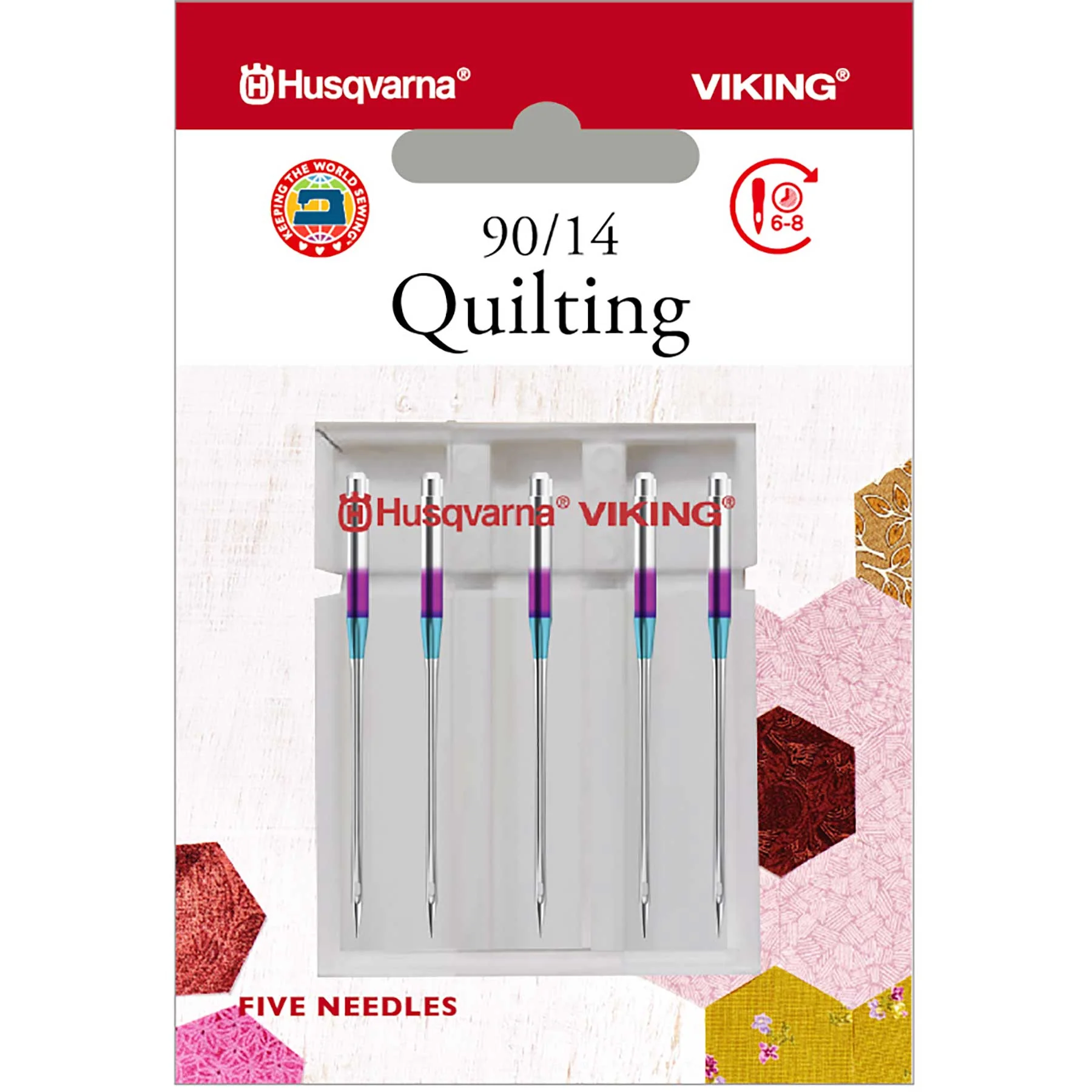 HUSQVARNA® VIKING® Quilting Needles Size 90/14 5-Pack