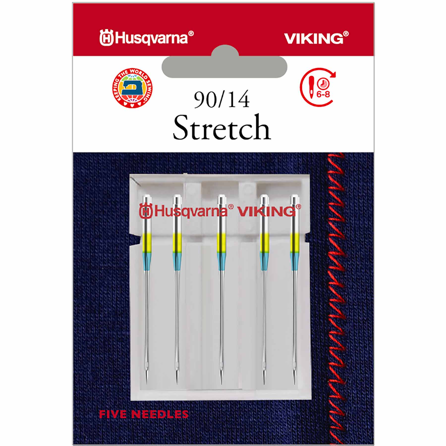 HUSQVARNA® VIKING® Stretch Needles Size 90/14 5-Pack