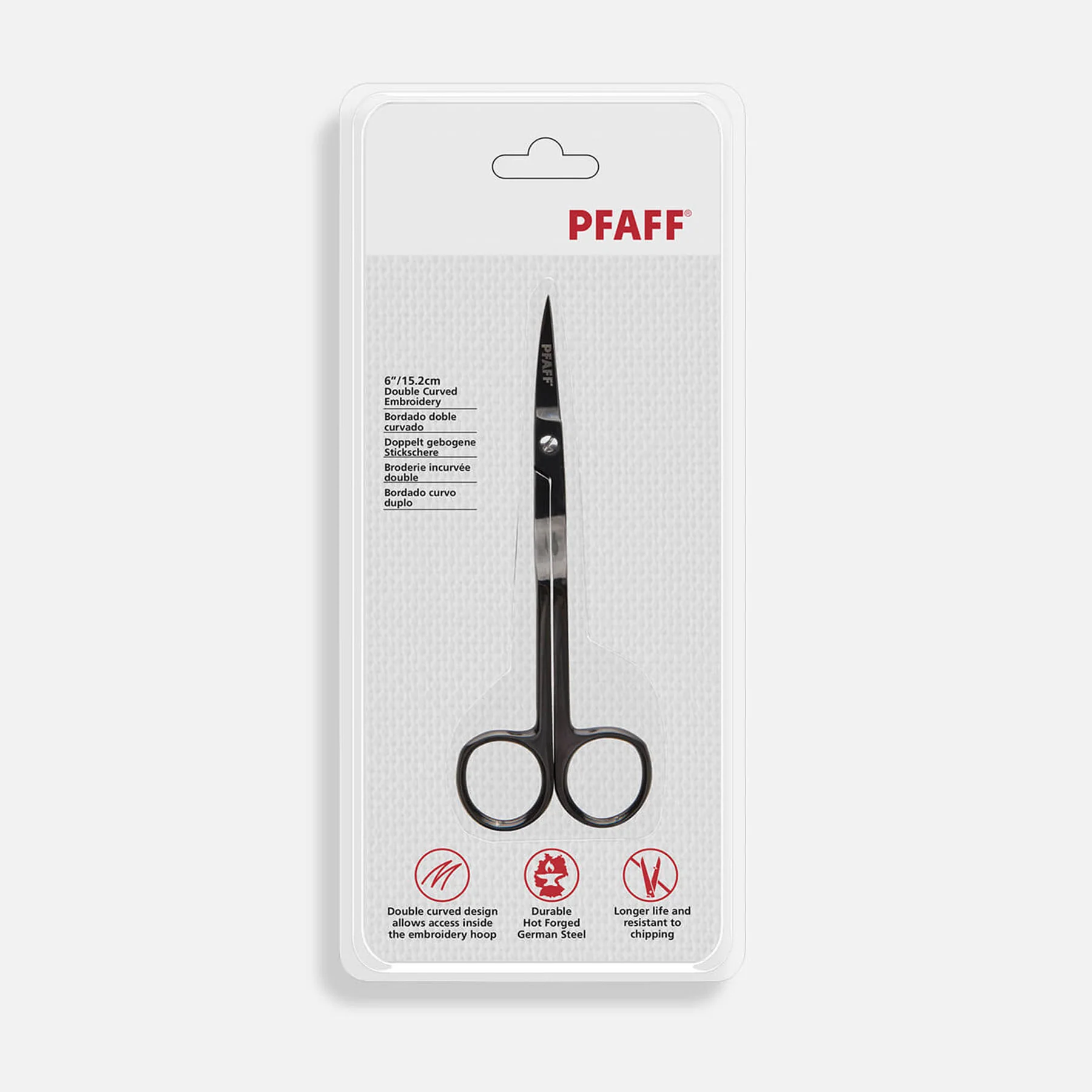 PFAFF® 15.2cm Double Curved Embroidery Scissor - Image 4