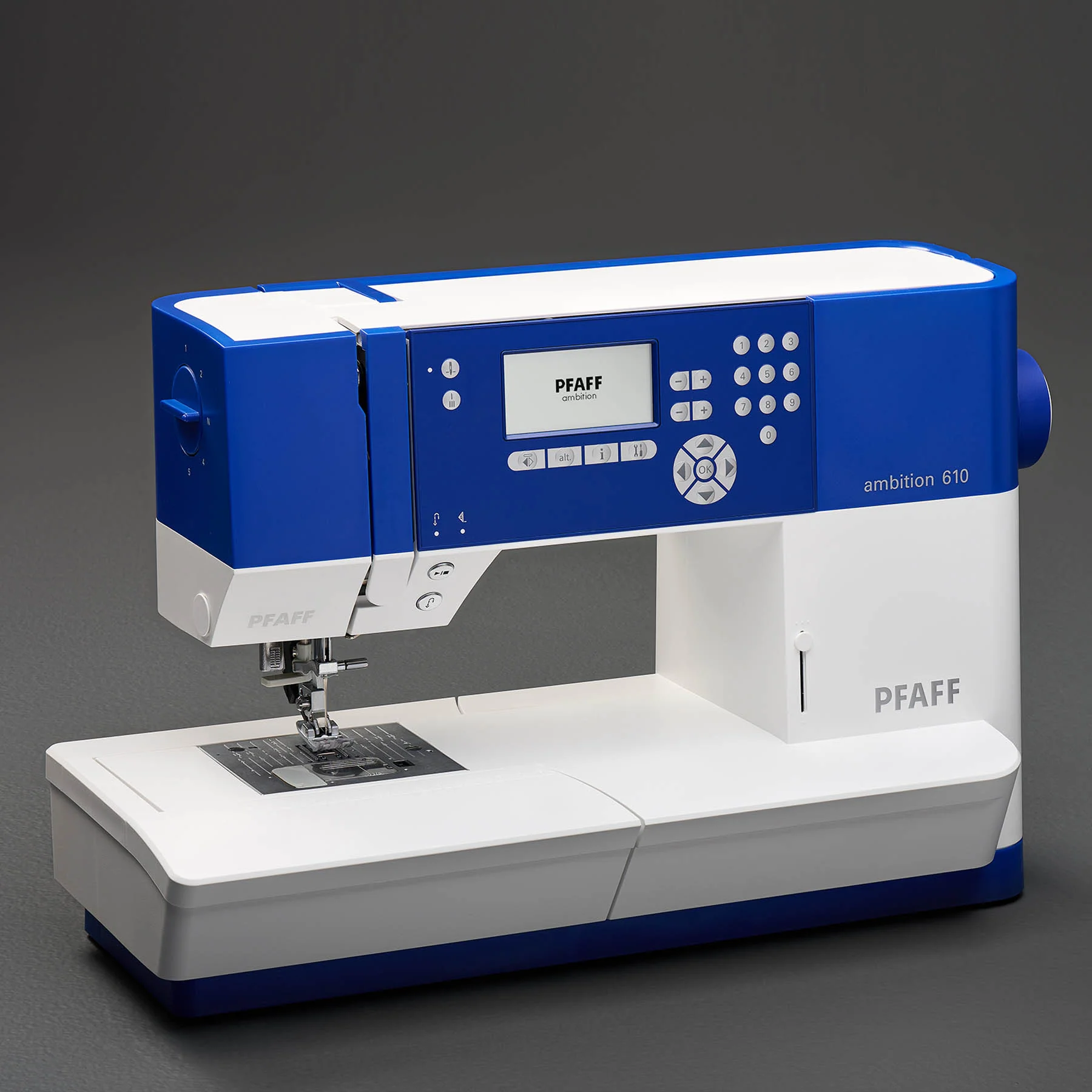 PFAFF® ambition™ 610 Blue Sewing Machine - Image 8