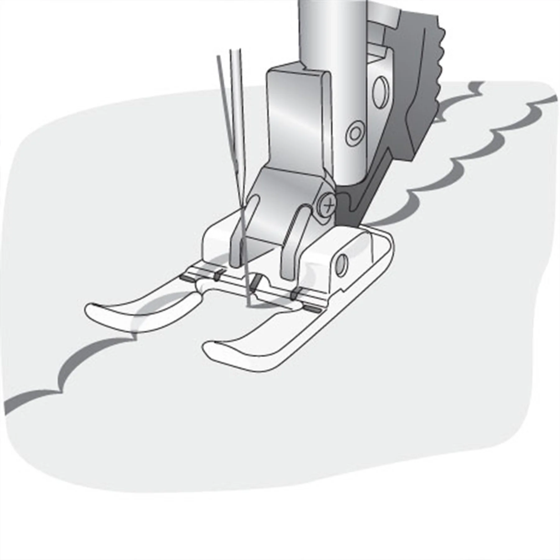 PFAFF® Clear Open Toe Foot for IDT™ System - Image 2