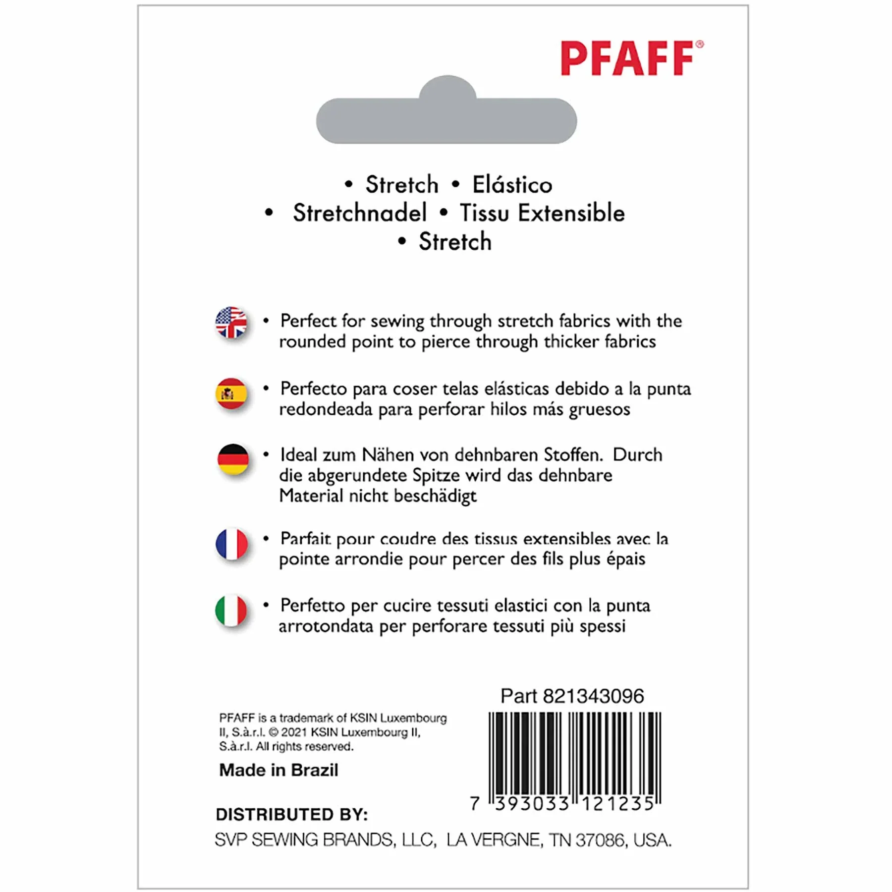 PFAFF® Stretch Fabrics Needles Size 80/12 5-pack - Image 2