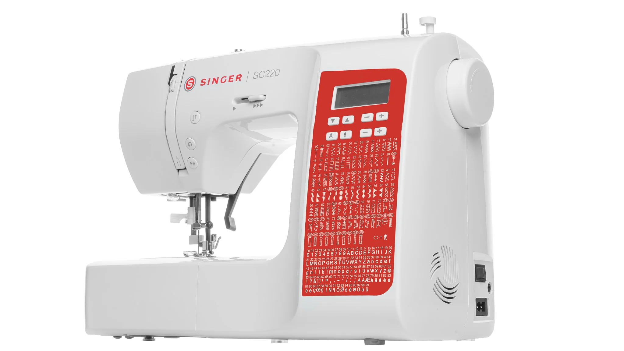 SINGER® SC220 Sewing Machine (Red) - Image 4